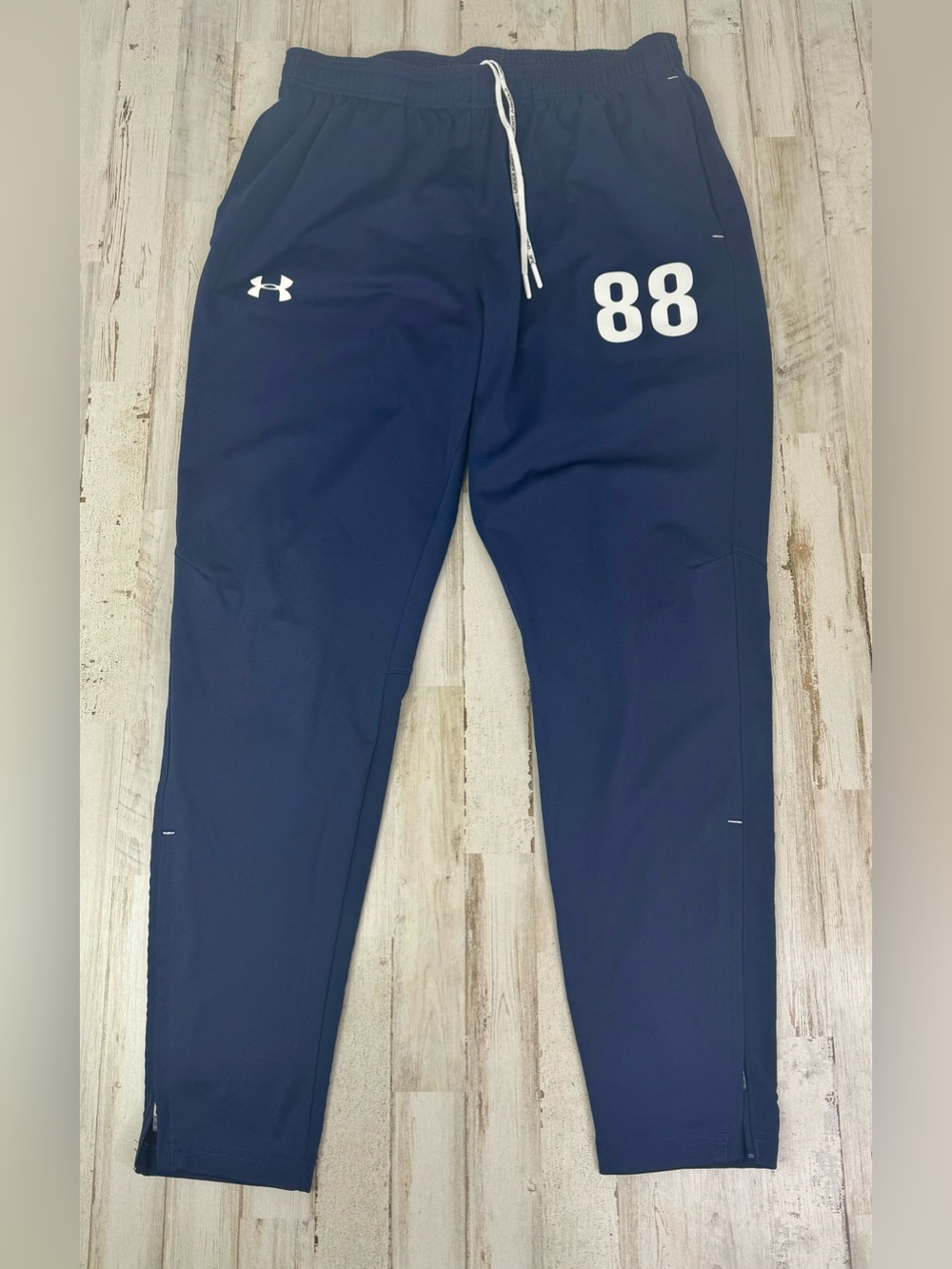 Under Armour Joggers Mens Large Blue Loose Drawstring Fleece Pocket Sweatpants
